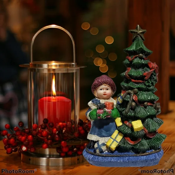 Collectable Christmas decor little girl Christmas tree Christmas gifts vintage - Picture 10 of 12